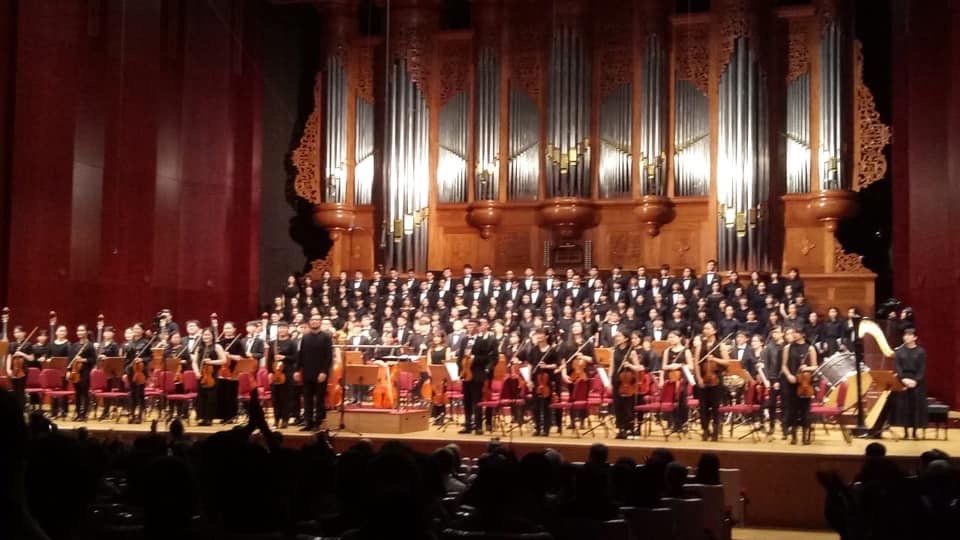 Have sung in University's Chorus, this performance is held in National Concert Hall, Taiwan